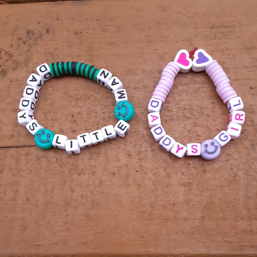 DADDY'S LITTLE MAN & DADDY'S GIRL WRISTBANDS
